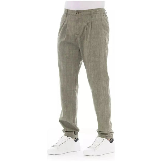 Baldinini Trend Elevated Army Chino Trousers for Men army-cotton-jeans-pant-5