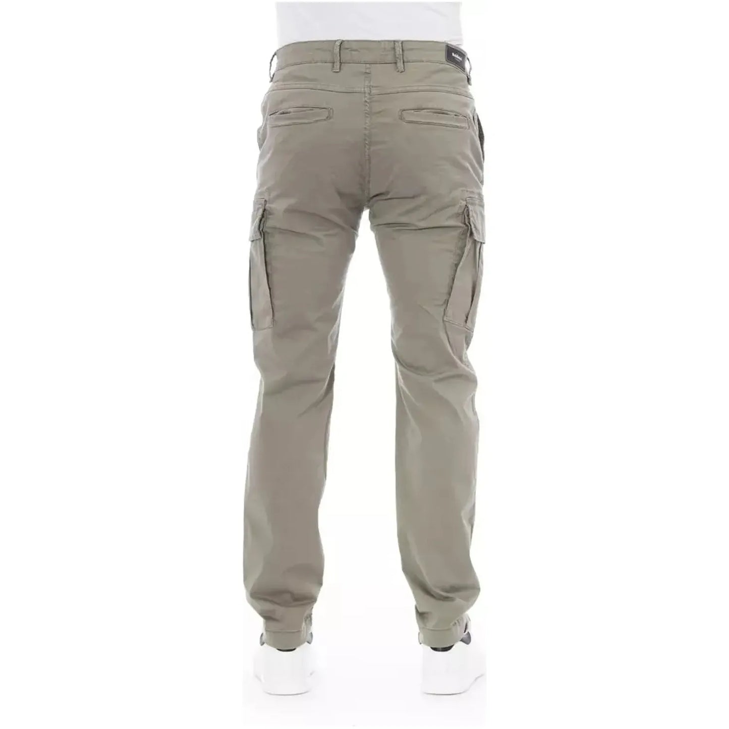 Baldinini Trend Elegant Beige Cargo Trousers beige-cotton-jeans-pant-22
