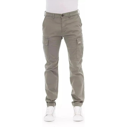 Baldinini Trend Elegant Beige Cargo Trousers beige-cotton-jeans-pant-22