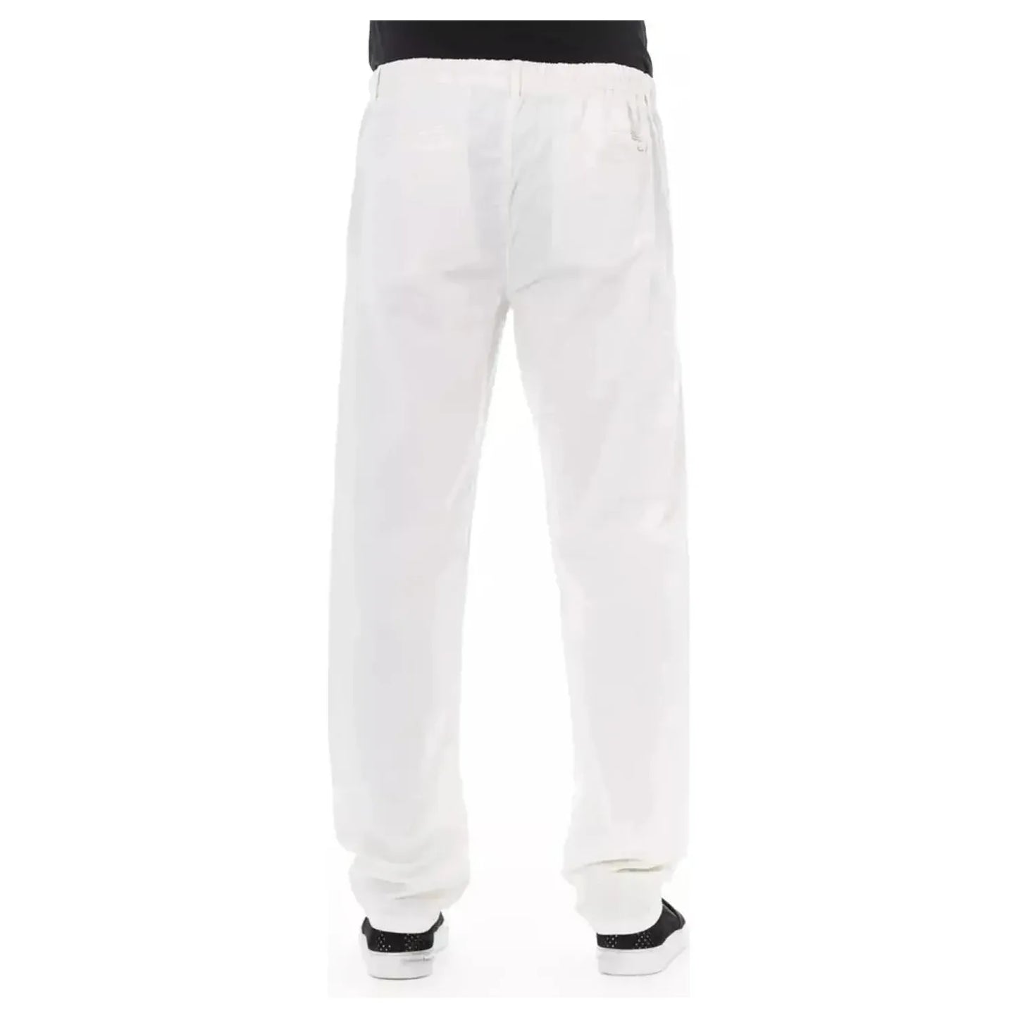 Baldinini Trend Elegant White Chino Trousers for the Modern Man white-cotton-jeans-pant-23