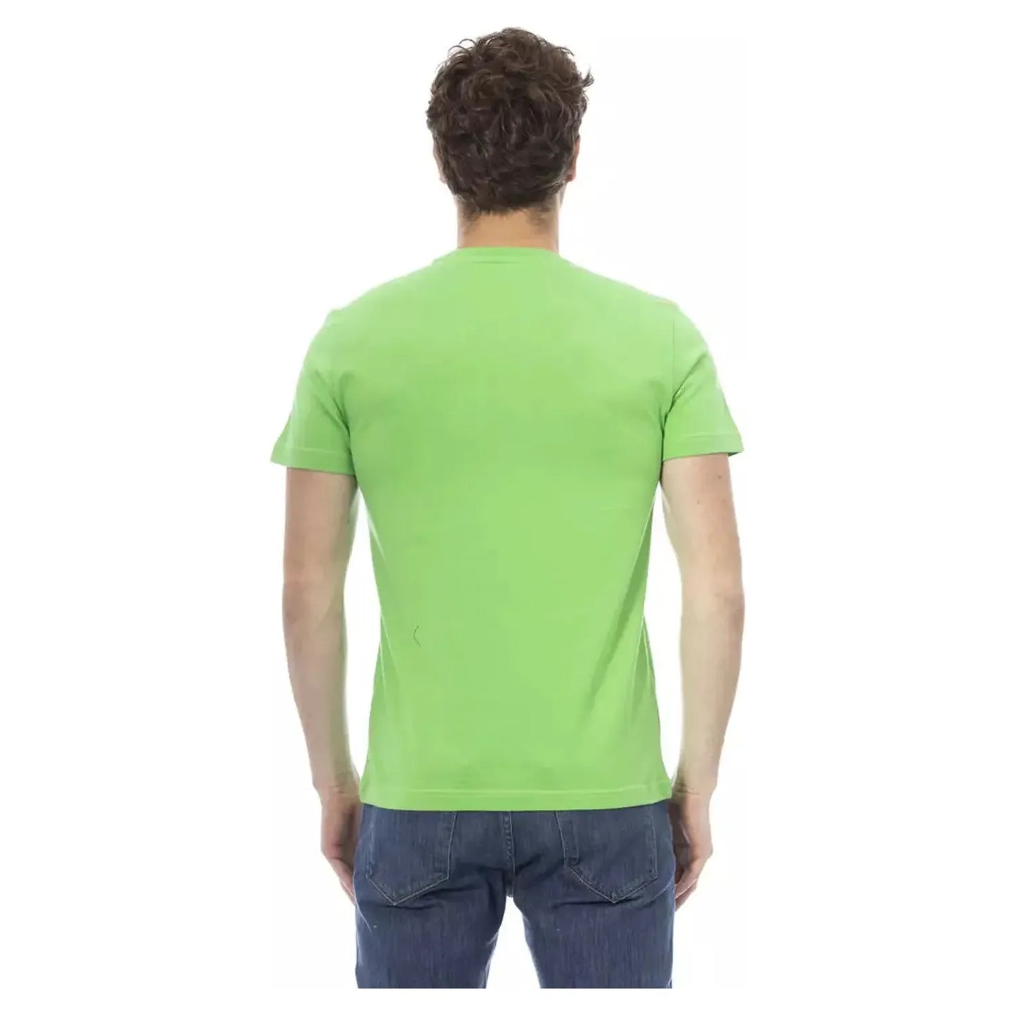 Baldinini Trend Emerald Elegance Cotton Tee green-cotton-t-shirt-60