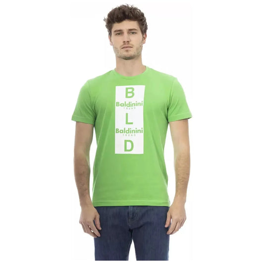 Baldinini Trend Emerald Elegance Cotton Tee green-cotton-t-shirt-60