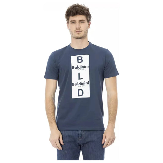 Baldinini TrendElegant Blue Cotton Short Sleeve TeeMcRichard Designer Brands£69.00