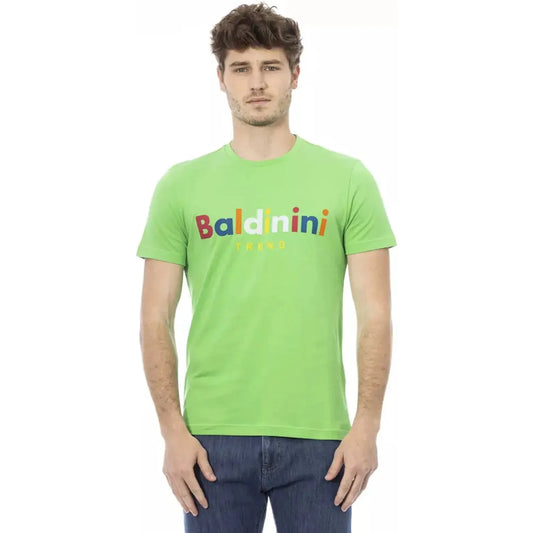 Baldinini Trend Emerald Envy: Chic Round Neck Tee green-cotton-t-shirt-8 product-23188-780784088-34-ec801784-f19.webp