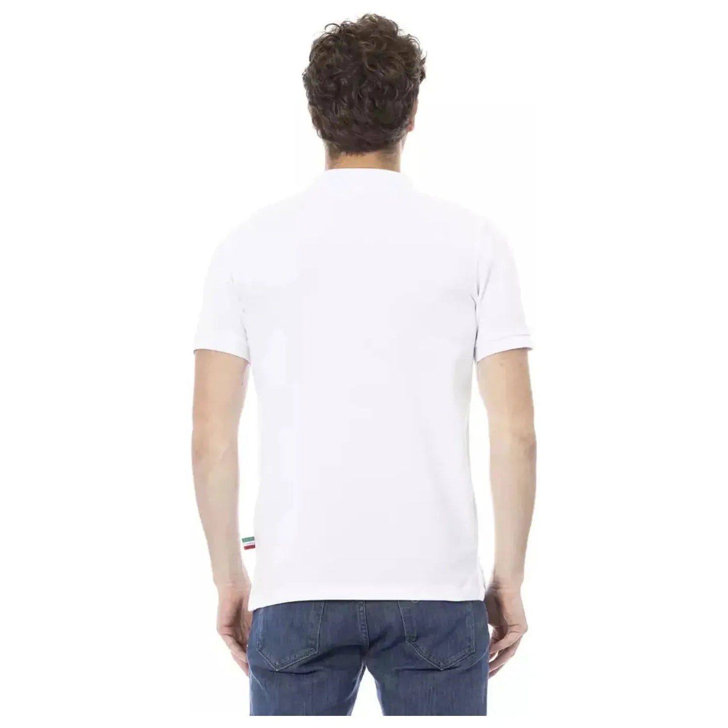 Baldinini Trend Elegant White Cotton Polo Shirt white-cotton-polo-shirt-19