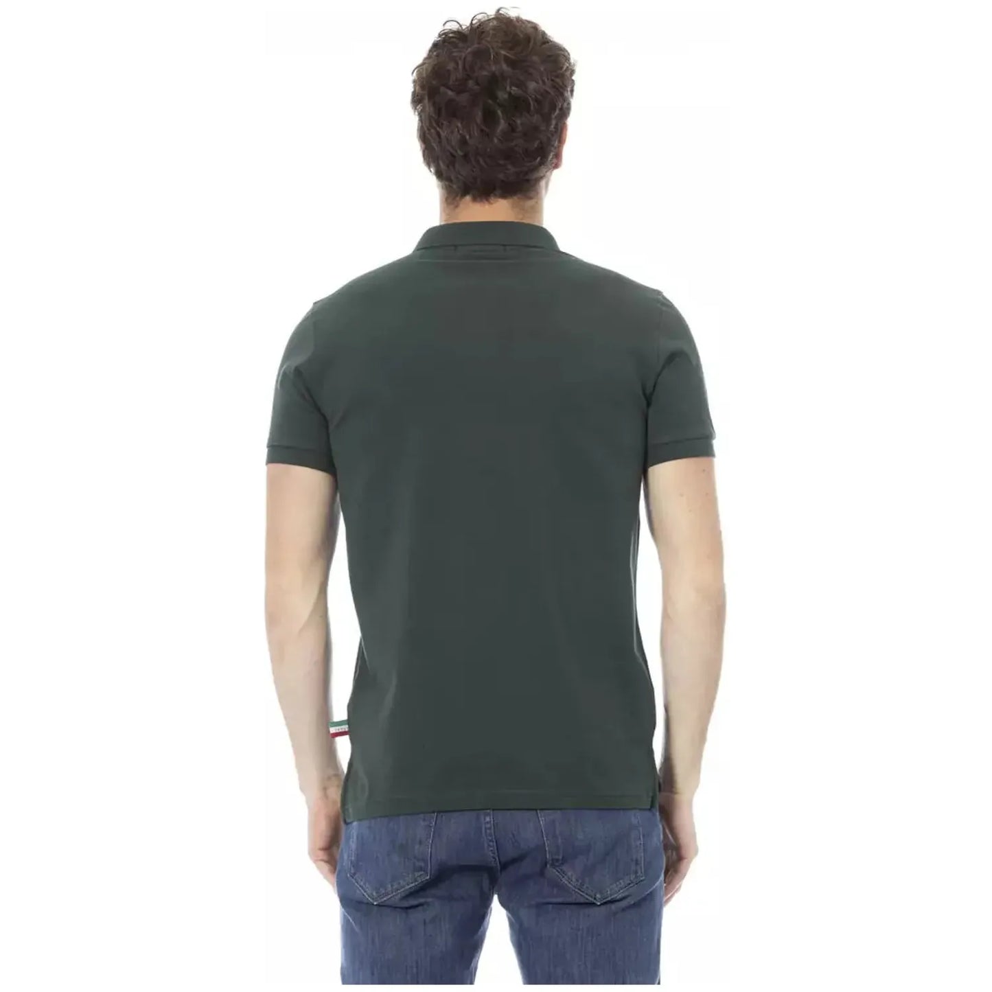 Baldinini Trend Chic Embroidered Cotton Polo Shirt in Green green-cotton-polo-shirt-17 product-23207-64870238-31-9666f565-b2f.webp