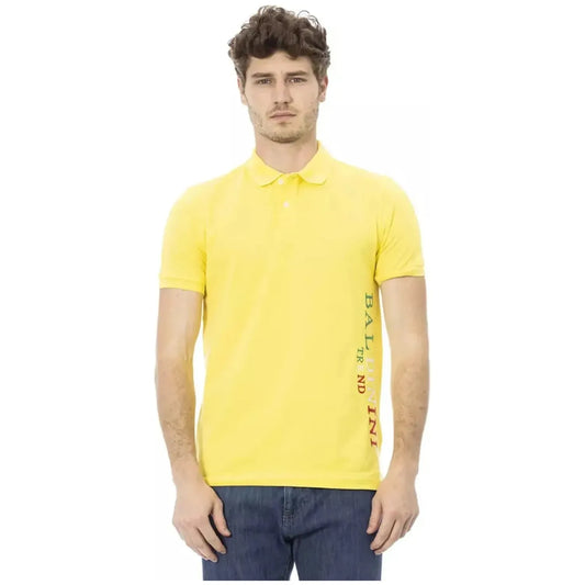 Baldinini Trend Chic Yellow Short Sleeve Cotton Polo yellow-cotton-polo-shirt-4 product-23212-432296266-36-0d014d50-e12.webp