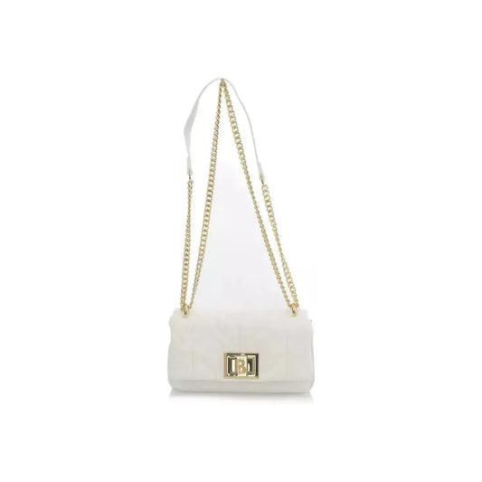 Baldinini Trend Chic White Leather Shoulder Flap Bag white-polyethylene-shoulder-bag-2 product-23252-663327342-00360d40-e15.webp
