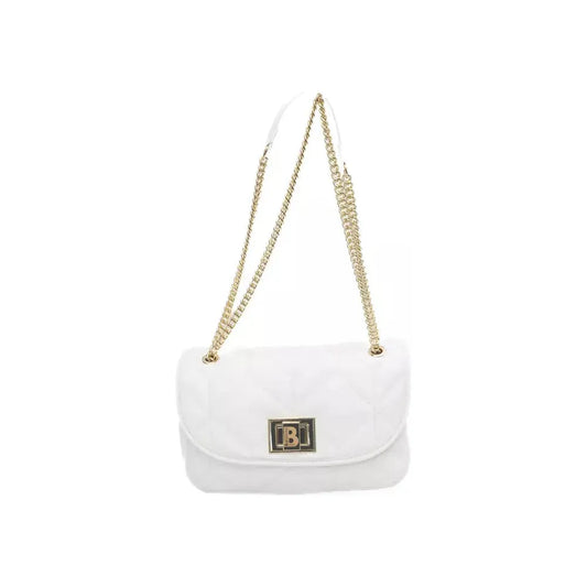 Baldinini Trend Elegant White Flap Shoulder Bag with Gold Accents white-polyethylene-shoulder-bag-5 product-23256-1591465567-3-79cddbe2-ad9.webp