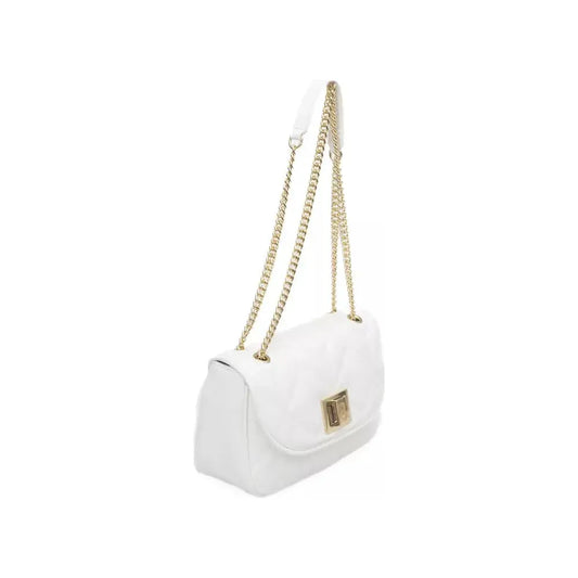 Baldinini Trend Elegant White Flap Shoulder Bag with Gold Accents white-polyethylene-shoulder-bag-5 product-23256-288326243-3c9f4c38-b3c.webp