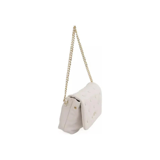Baldinini TrendElegant Beige Leather Shoulder Bag with Golden AccentsMcRichard Designer Brands£119.00