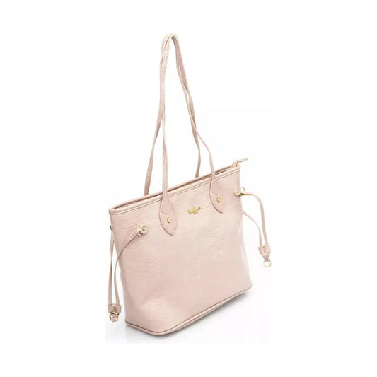 Baldinini Trend Elegant Pink Shoulder Bag with Golden Accents pink-polyethylene-shoulder-bag-2 product-23269-1082426552-997ee475-7d1.webp