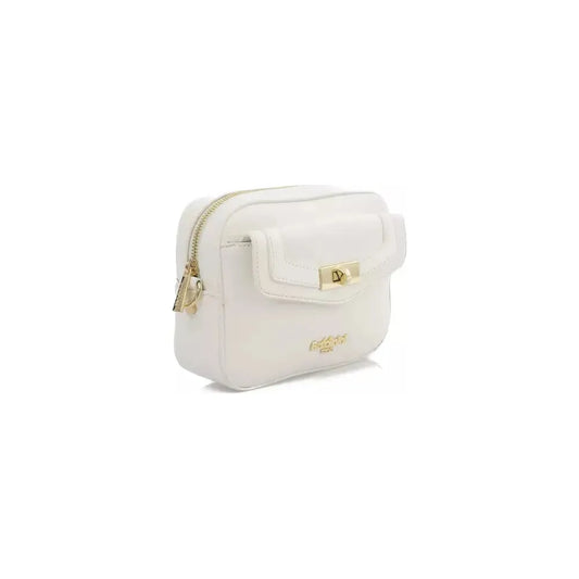 Baldinini Trend Elegant Golden-Detailed White Shoulder Bag white-polyurethane-shoulder-bag-4