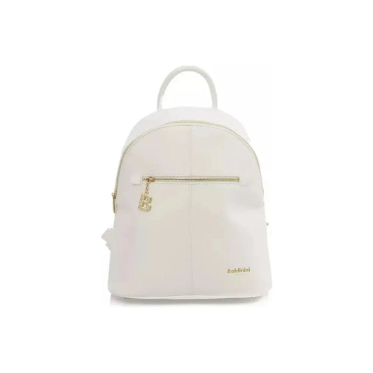 Baldinini Trend Chic White Backpack with Golden Accents white-polyethylene-backpack product-23289-358298118-c3ef6341-d9b.webp