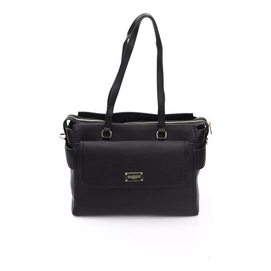Baldinini TrendElegant Black Shoulder Bag with Golden AccentsMcRichard Designer Brands£129.00