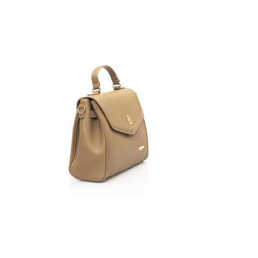 Baldinini Trend Elegant Beige Shoulder Bag with Golden Details beige-polyethylene-handbag-6