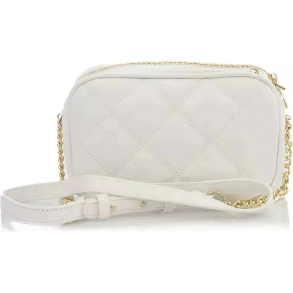 Baldinini Trend Elegant White Double Compartment Shoulder Bag white-polyurethane-shoulder-bag-2