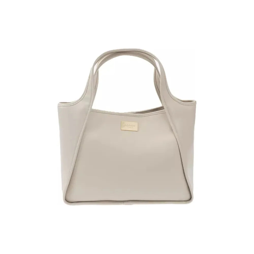 Baldinini Trend Chic Beige Magnetic Closure Handbag beige-polyuretane-handbag