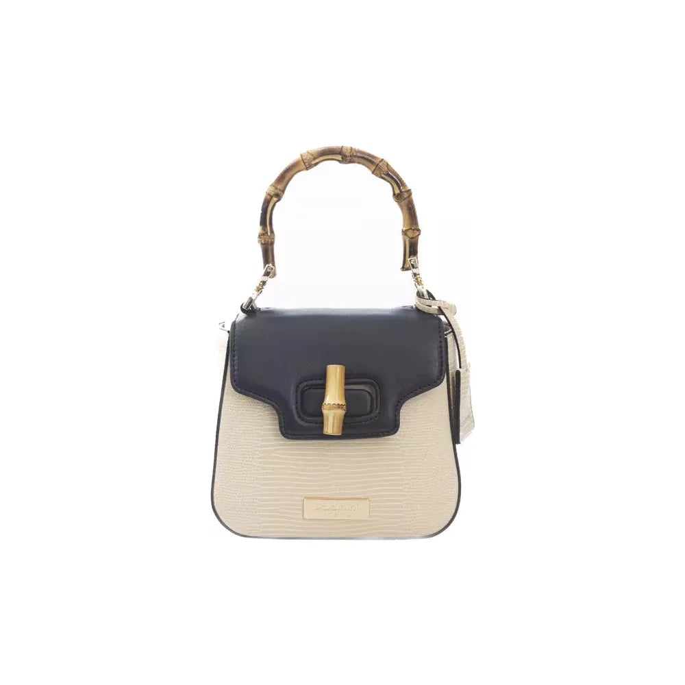 Baldinini Trend Elegant Golden Detailed Shoulder Bag black-polyuretane-crossbody-bag-4