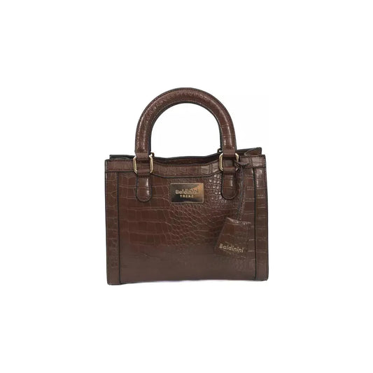 Baldinini Trend Elegant Brown Shoulder Bag with Golden Accents brown-polyuretane-crossbody-bag product-23386-1440262981-ee1e9c4c-939.webp