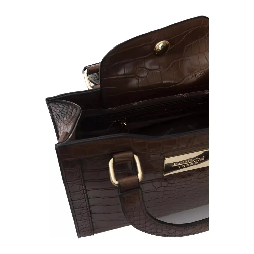Baldinini TrendElegant Brown Shoulder Bag with Golden AccentsMcRichard Designer Brands£159.00