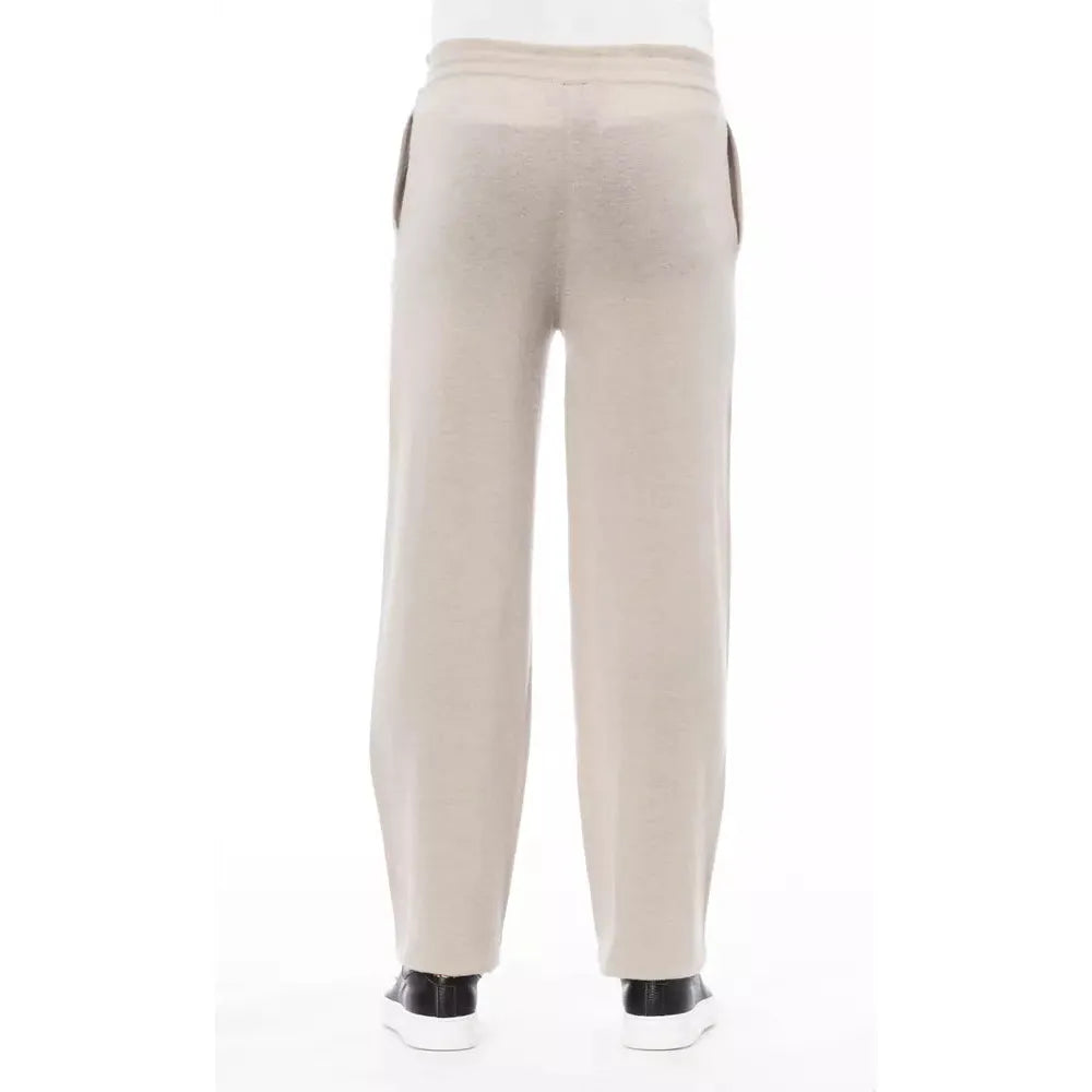 Alpha Studio Chic Beige Drawstring Trousers for Men beige-lw-jeans-pant product-23397-1178306479-677e4561-115.webp