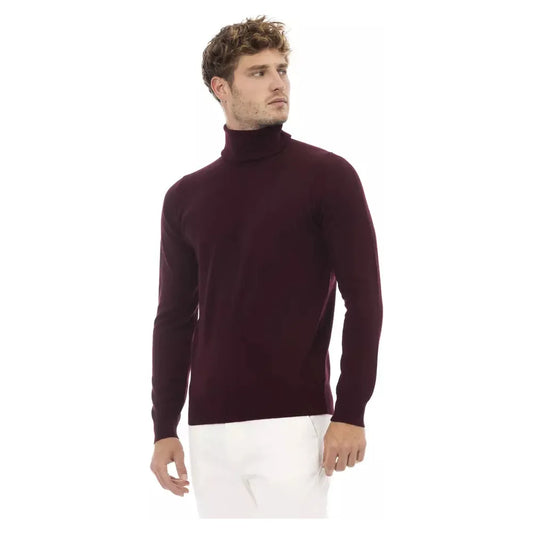 Alpha StudioElegant Burgundy Turtleneck Sweater for MenMcRichard Designer Brands£109.00