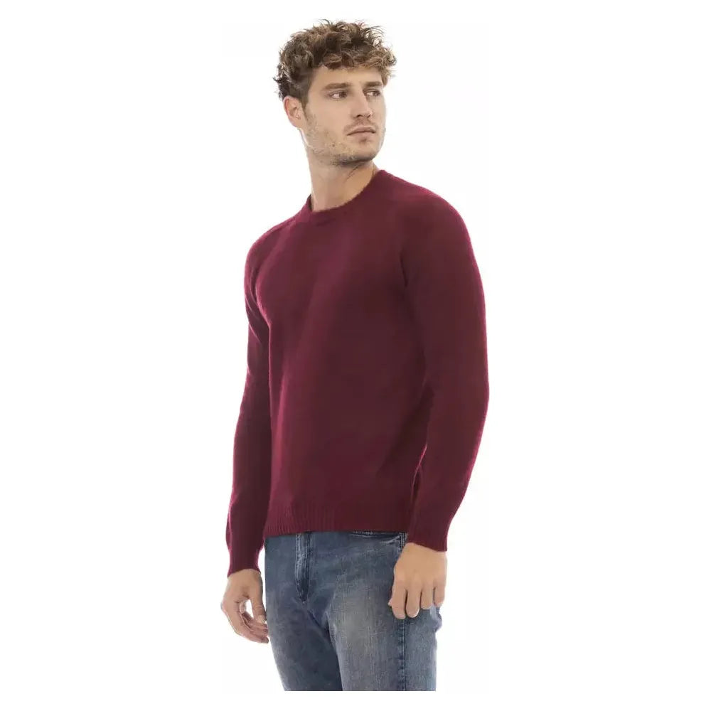 Alpha Studio Classic Crewneck Crimson Sweater red-lw-sweater product-23431-803679626-4d4b5811-8c3.webp