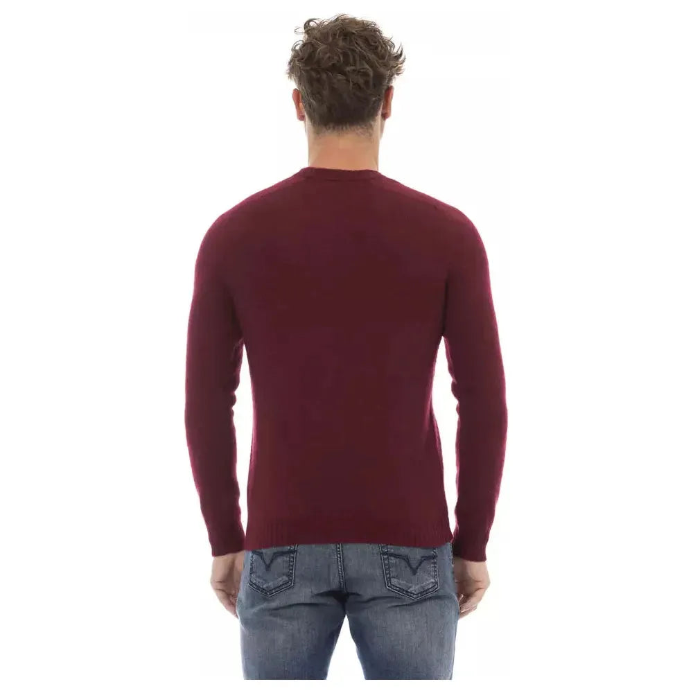 Alpha Studio Classic Crewneck Crimson Sweater red-lw-sweater product-23431-911221932-8cbffa35-eda.webp