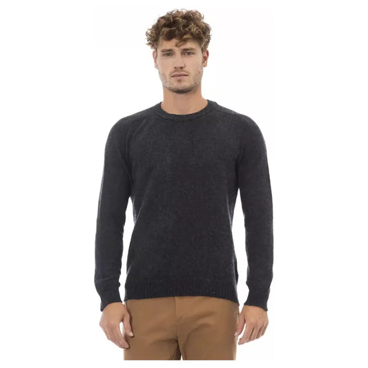 Alpha Studio Elegant Crewneck Black Sweater black-lw-sweater product-23432-632964155-2-11ecde66-b4d.webp