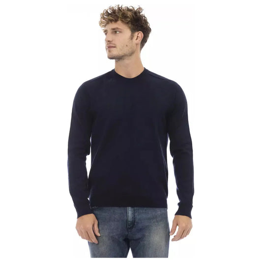 Alpha Studio Elegant Blue Crewneck Sweater for Men blue-viscose-sweater-11 product-23449-1271230102-bd70693f-fe2.webp