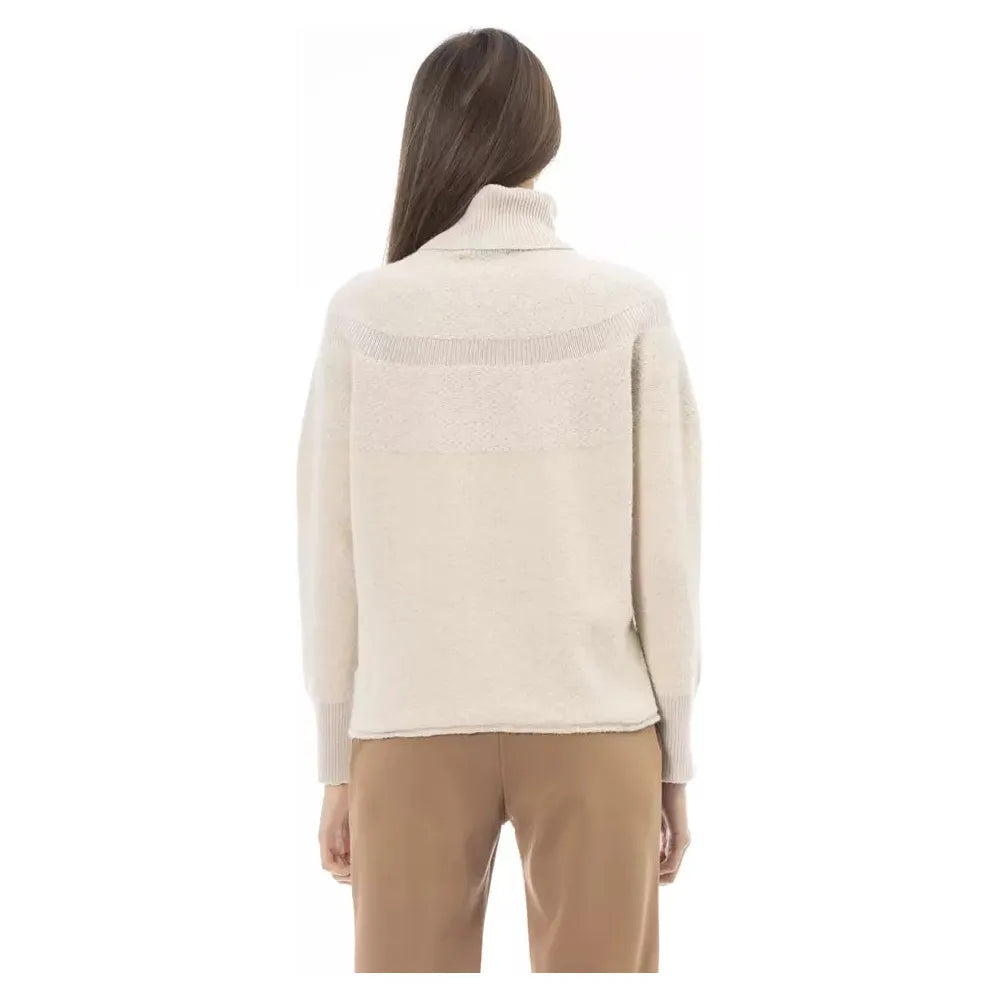 Alpha Studio Elegant Beige Turtleneck Sweater beige-wool-sweater-1 product-23501-2090851154-b39cc35b-574.webp