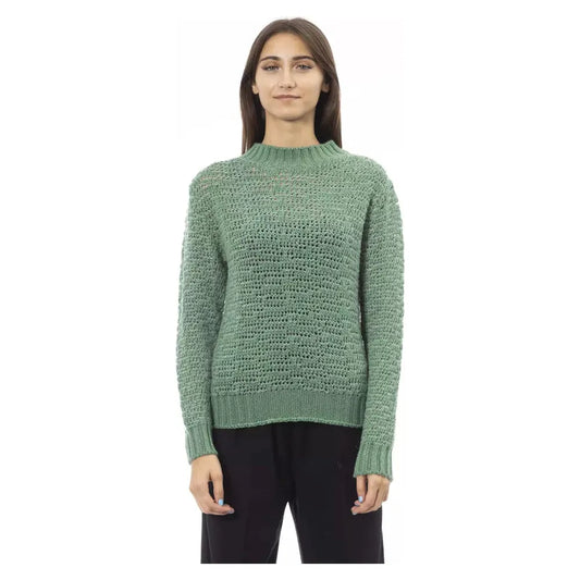 Alpha StudioChic Mock Neck Green Sweater for HerMcRichard Designer Brands£149.00