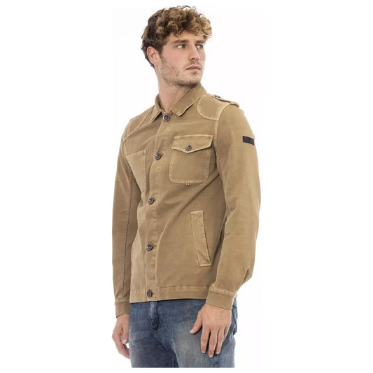 Distretto12 Elegant Brown Jacket with Backpack Feature brown-cotton-jacket-1 product-23634-548199195-1-dfee2f85-3c9.webp