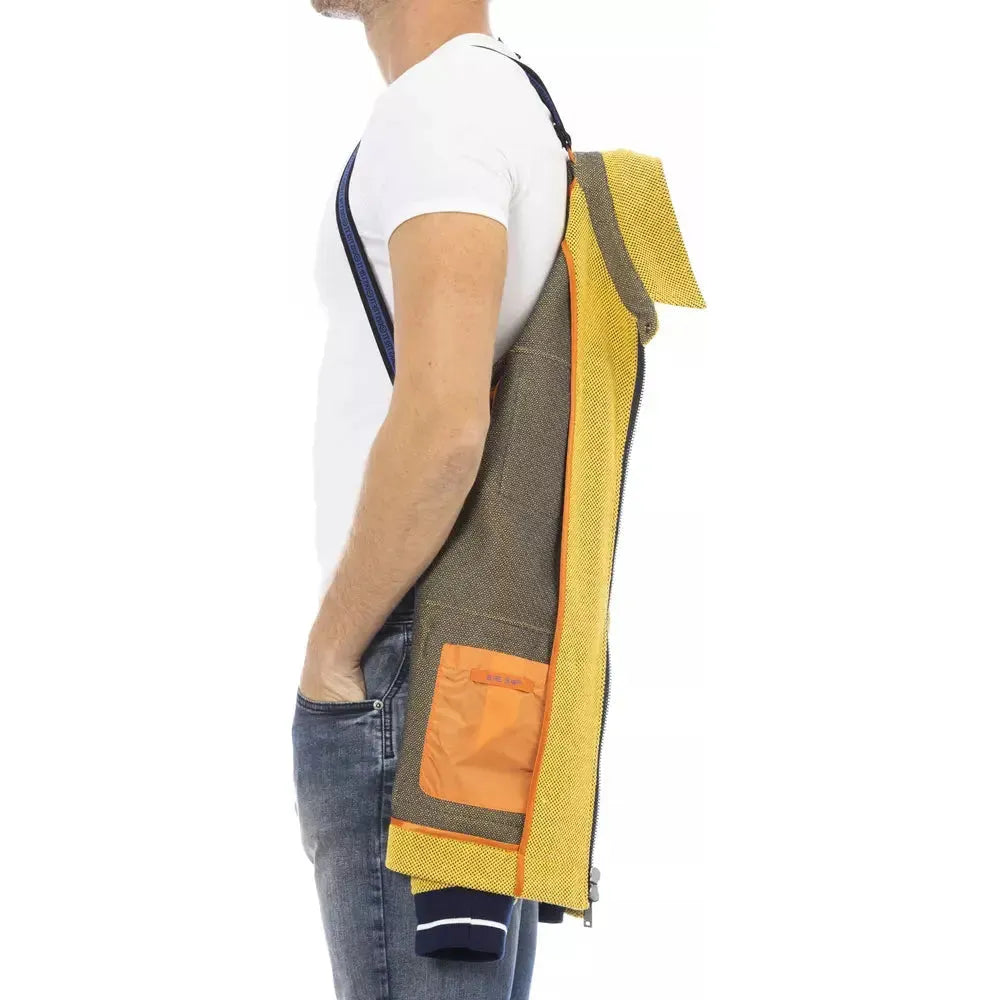 Distretto12 Convertible Backpack-Style Yellow Jacket yellow-cotton-jacket-1 product-23639-1614023007-41150b82-7d8.webp