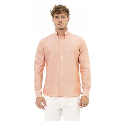 Baldinini Trend Elegant Orange Cotton Blend Shirt orange-cotton-shirt product-23690-40861331-97fa57ee-7fb.jpg