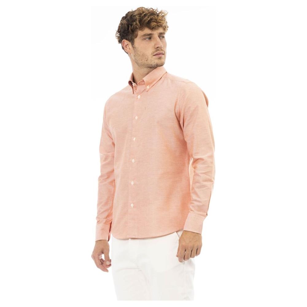 Baldinini Trend Elegant Orange Cotton Blend Shirt orange-cotton-shirt product-23690-502447078-f662776d-339.jpg