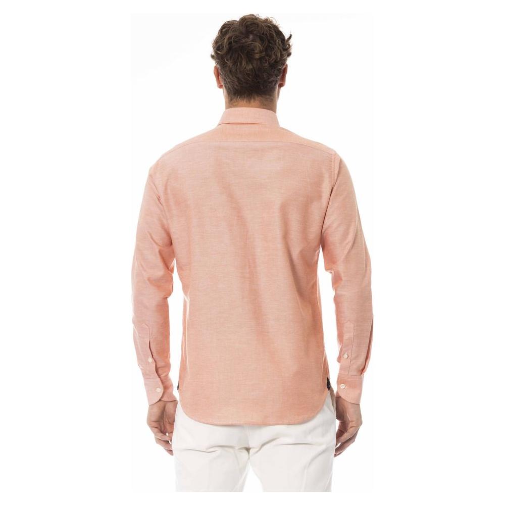 Baldinini Trend Elegant Orange Cotton Blend Shirt orange-cotton-shirt