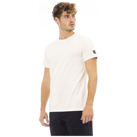 Baldinini Trend Elegant White Monogram Crew Neck Tee white-cotton-t-shirt-6 product-23716-361511648-1-2062c9df-f02.jpg