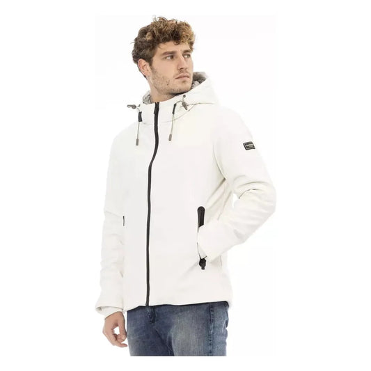 Baldinini Trend Elegant White Monogram Threaded Jacket white-polyester-jacket-2 product-23723-1009454024-0134357d-9eb.webp