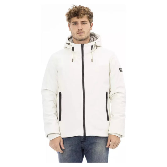 Baldinini Trend Elegant White Monogram Threaded Jacket white-polyester-jacket-2 product-23723-115760425-1-0d1428e0-250.webp