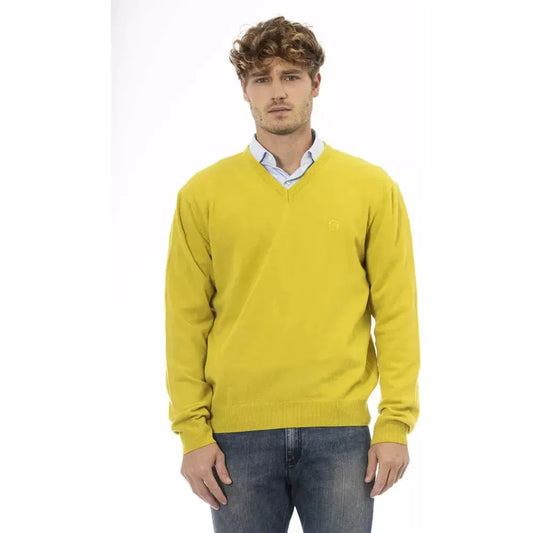 Sergio Tacchini Chic V-Neck Wool Sweater in Sunshine Yellow yellow-wool-sweater-3 product-23794-476547654-e92a3222-8cc.webp