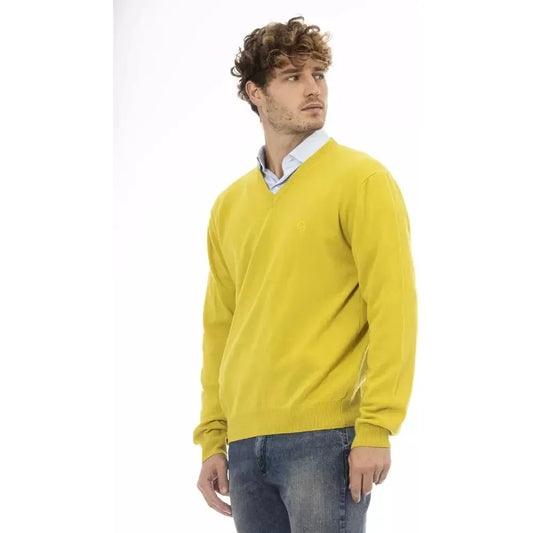 Sergio Tacchini Chic V-Neck Wool Sweater in Sunshine Yellow yellow-wool-sweater-3 product-23794-833234475-b808aef6-8c9.webp