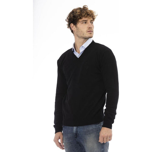 Sergio Tacchini Elegant V-Neck Wool Sweater black-wool-sweater-15 product-23796-1914500440-ccc56d5c-2aa.jpg