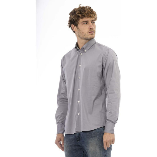 Baldinini TrendElegant Gray Cotton Blend ShirtMcRichard Designer Brands£89.00