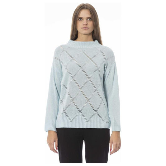Baldinini Trend Elegant Light Blue Volcano Neck Sweater light-blue-wool-sweater-8 product-23849-1166054520-3fa3407b-8b1.jpg