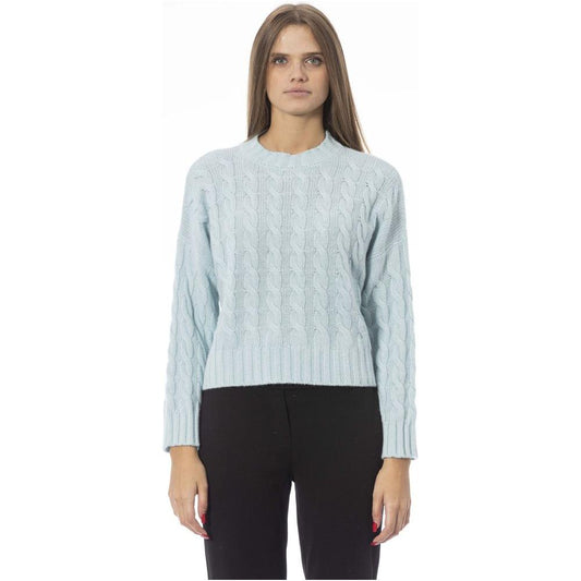 Baldinini Trend Chic Light Blue Crew Neck Sweater light-blue-wool-sweater-6 product-23854-1093608814-1-c62d3eca-bec.jpg