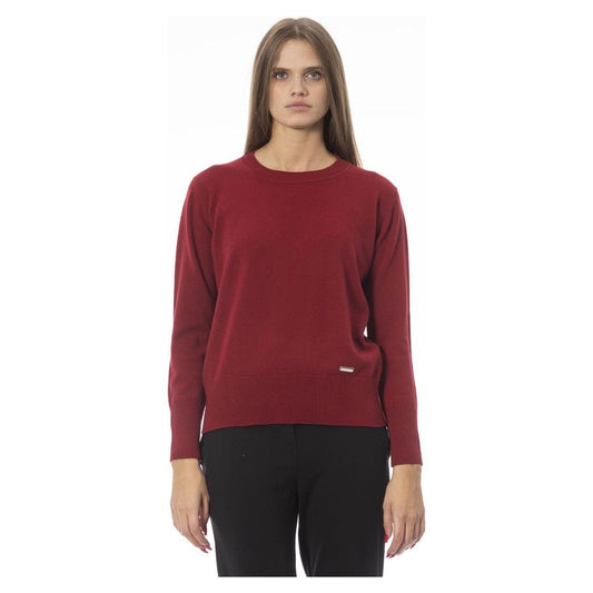 Baldinini Trend Elegant Wool-Cashmere Crew Neck Sweater red-wool-sweater-5 product-23871-543881377-4-c4722ac1-a19.jpg