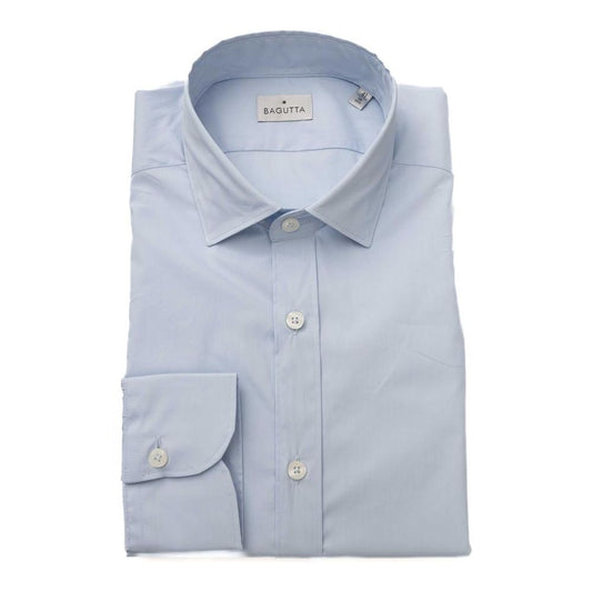 Bagutta Elegant Slim Fit Light Blue Shirt light-blue-cotton-shirt-11 product-23933-649648091-334adbf6-95c.jpg