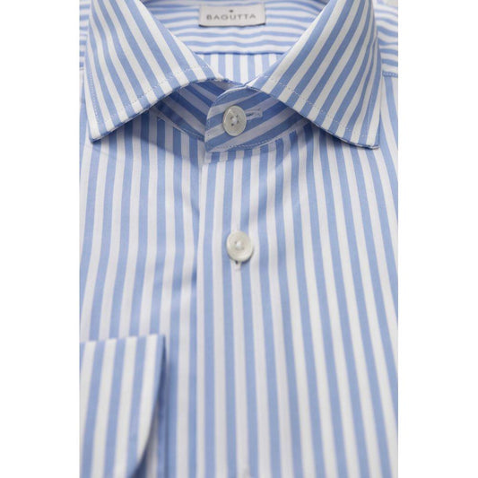Bagutta Elegant Medium Fit French Collar Shirt light-blue-cotton-shirt-28 product-23936-2025635925-a5a1c0f1-bfb.jpg